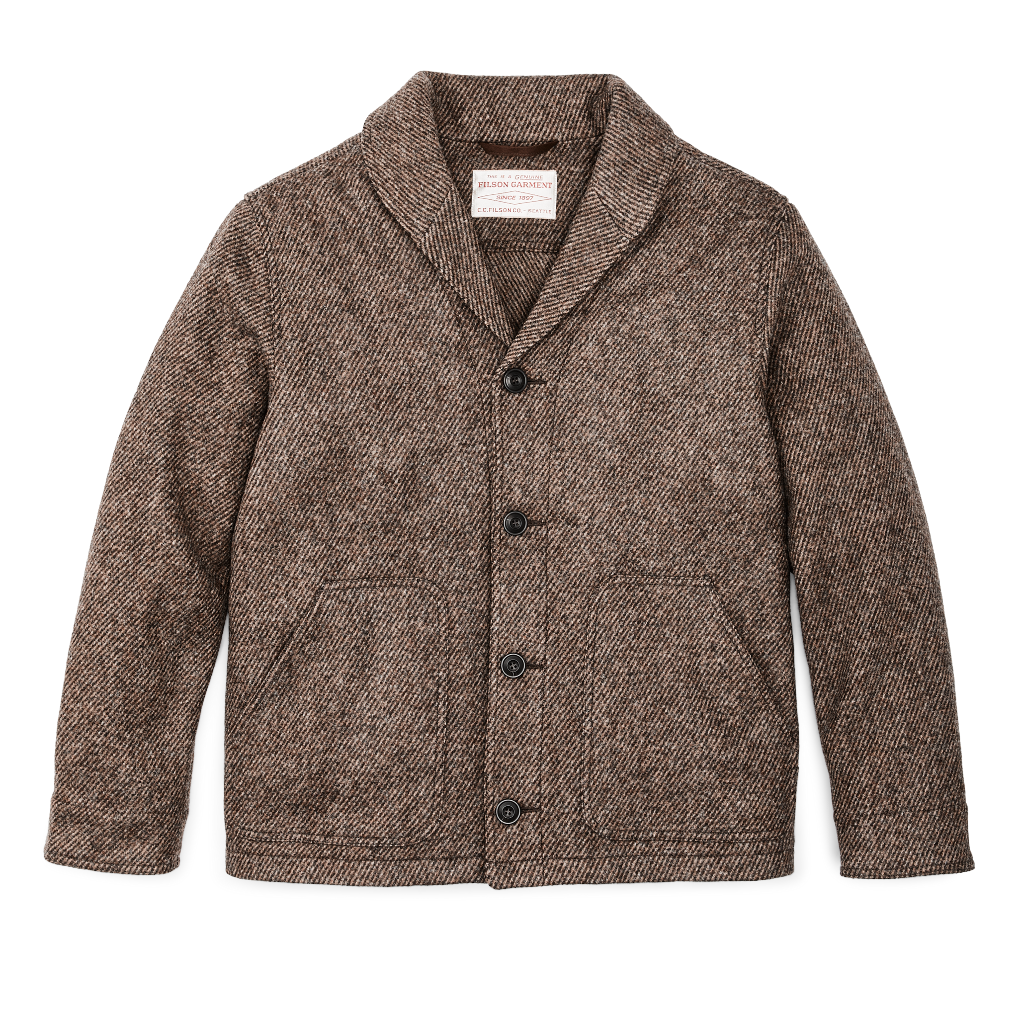 Decatur Island Wool Jacket - Natural Brown